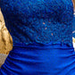 Embroidered Bodice Open Criss Cross Back Short Cocktail & Homecoming Dress ACTM1013S