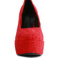 Poppins Glinting Platform High Pumps
