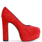 Poppins Glinting Platform High Pumps