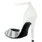 NOBLES High Heeled Patent Diamante Sandals