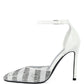 NOBLES High Heeled Patent Diamante Sandals