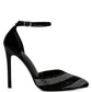 NOBLES High Heeled Patent Diamante Sandals