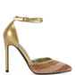 NOBLES High Heeled Patent Diamante Sandals