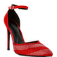 NOBLES High Heeled Patent Diamante Sandals