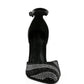 NOBLES High Heeled Patent Diamante Sandals