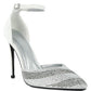 NOBLES High Heeled Patent Diamante Sandals