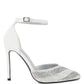 NOBLES High Heeled Patent Diamante Sandals