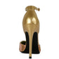 NOBLES High Heeled Patent Diamante Sandals