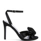 CHAUMET Rose Bow Satin Heeled Sandals