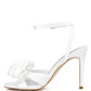 CHAUMET Rose Bow Satin Heeled Sandals