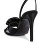 CHAUMET Rose Bow Satin Heeled Sandals