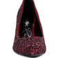 Sugar Plum Glitter Conical Heel Pumps