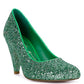 Sugar Plum Glitter Conical Heel Pumps