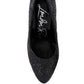 Sugar Plum Glitter Conical Heel Pumps
