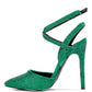 CHARMER Rhinestone Embellished Stiletto Sandals