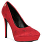 BALLARD Monogram Satin Stiletto Pumps