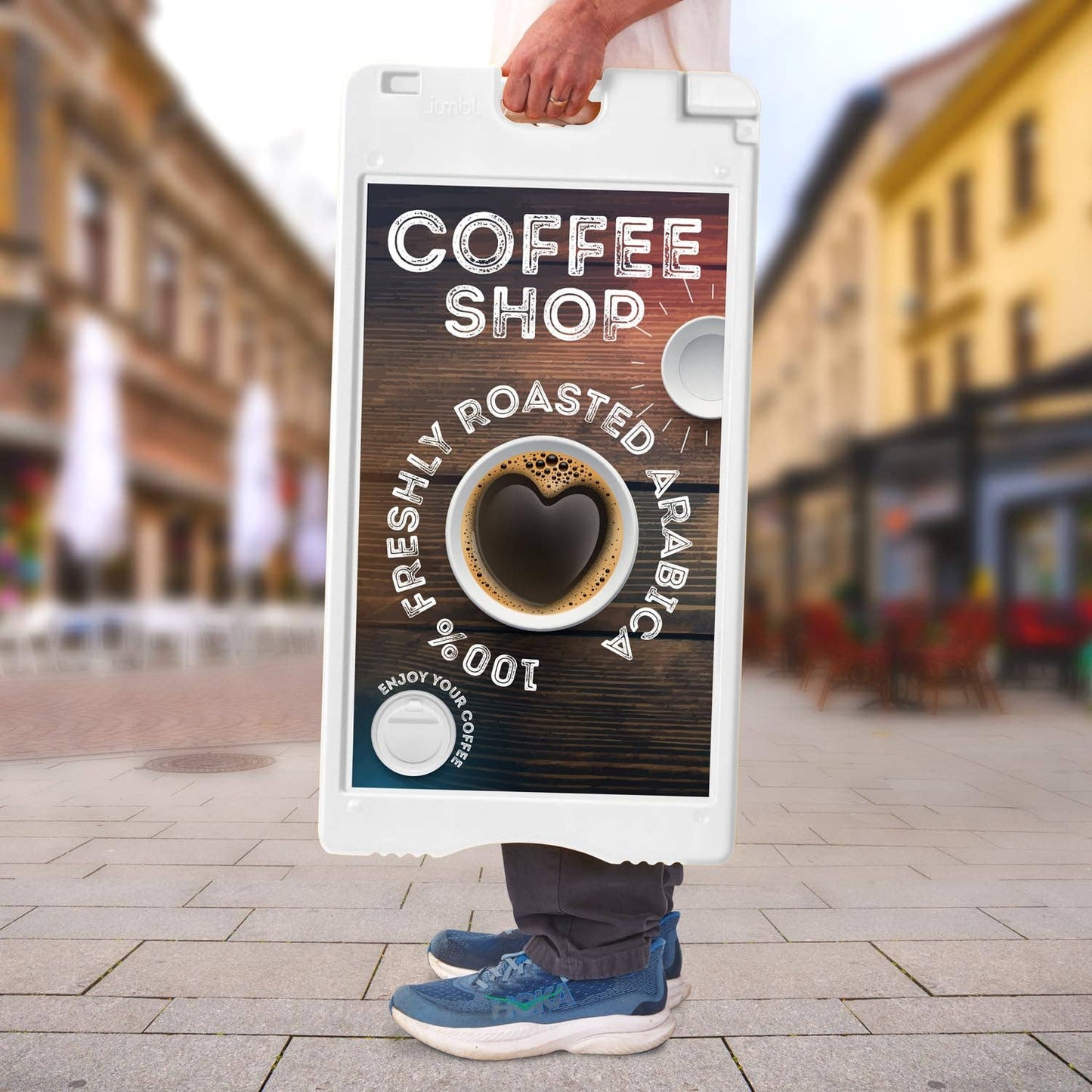A-Frame Outdoor Sandwich Signboard 28x22" with PVC Cover
