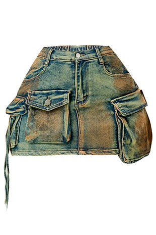 Denim Cargo mini