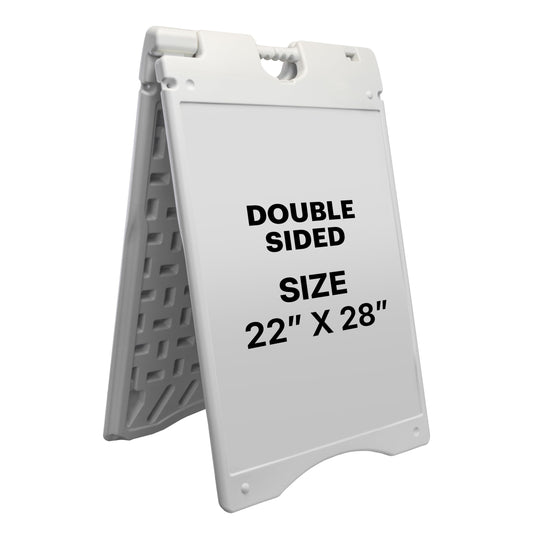 A-Frame Outdoor Sandwich Signboard 28x22" with PVC Cover