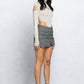 Front slit and cold shoulder mock neck bodysuits
