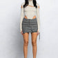 Front slit and cold shoulder mock neck bodysuits