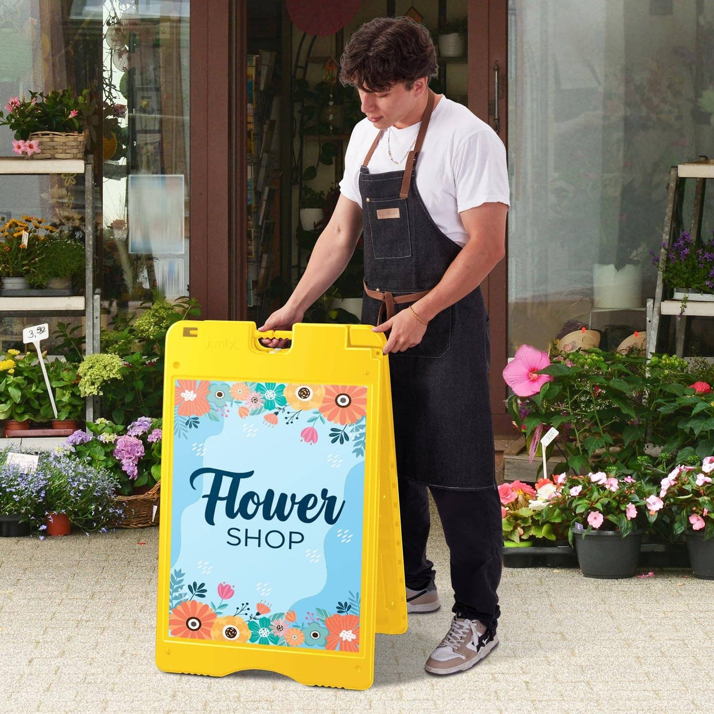 A-Frame Outdoor Sandwich Signboard 28x22" with PVC Cover