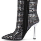 Extravagance Mirror Embellished Stiletto Boots