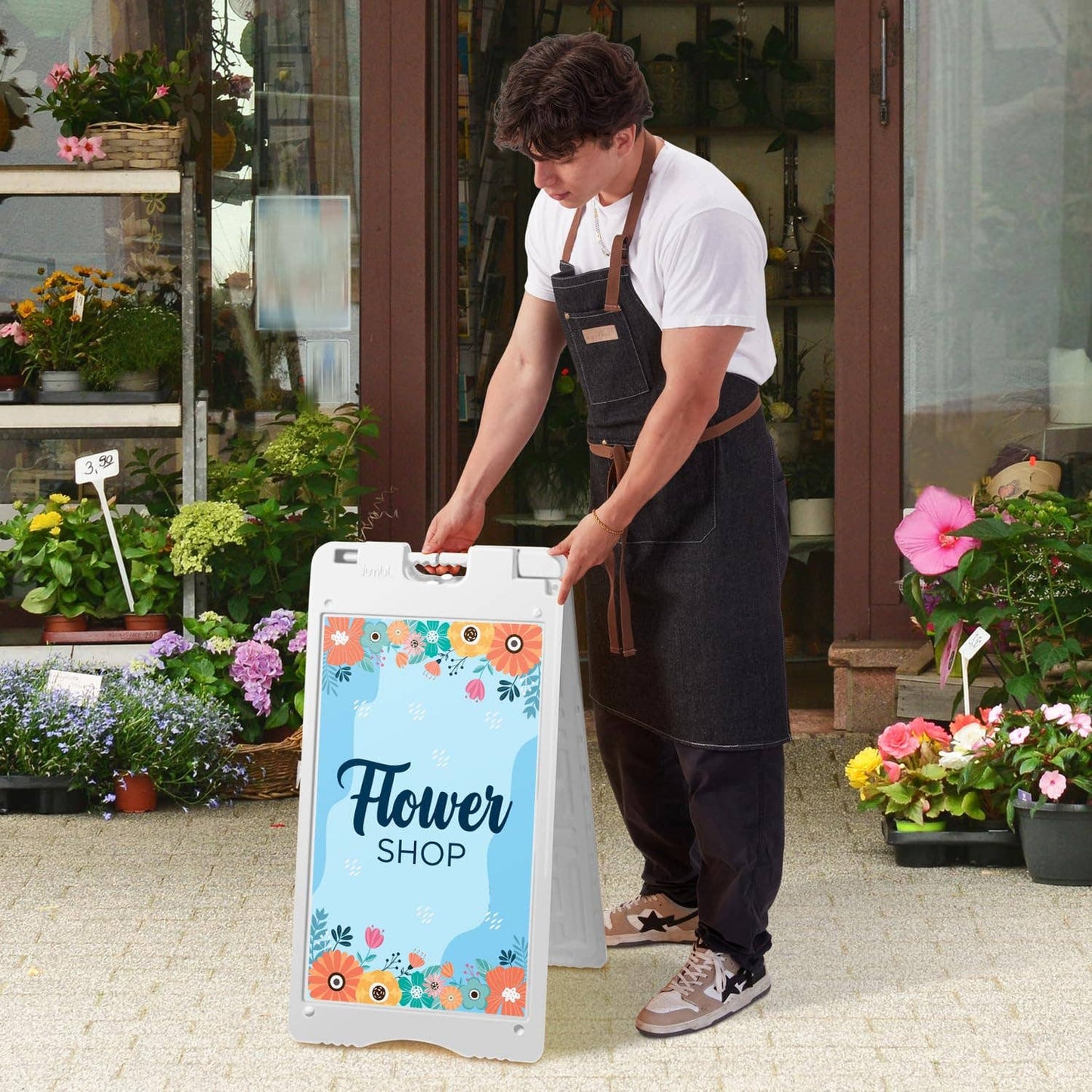 A-Frame Outdoor Sandwich Signboard 28x22" with PVC Cover