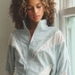 Nylon & mesh contrast track suit top & mini skirt set