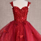 Butterfly Applique Sequin Mesh Babydoll w/ Sheer Straps Short Homecoming Dress GLGS3186
