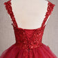 Butterfly Applique Sequin Mesh Babydoll w/ Sheer Straps Short Homecoming Dress GLGS3186