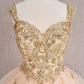 Butterfly Applique Sequin Mesh Babydoll w/ Sheer Straps Short Homecoming Dress GLGS3186