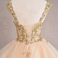 Butterfly Applique Sequin Mesh Babydoll w/ Sheer Straps Short Homecoming Dress GLGS3186