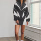 Nylon & mesh contrast track suit top & mini skirt set