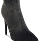 Eilish Rhinestones Knee High Denim Boots