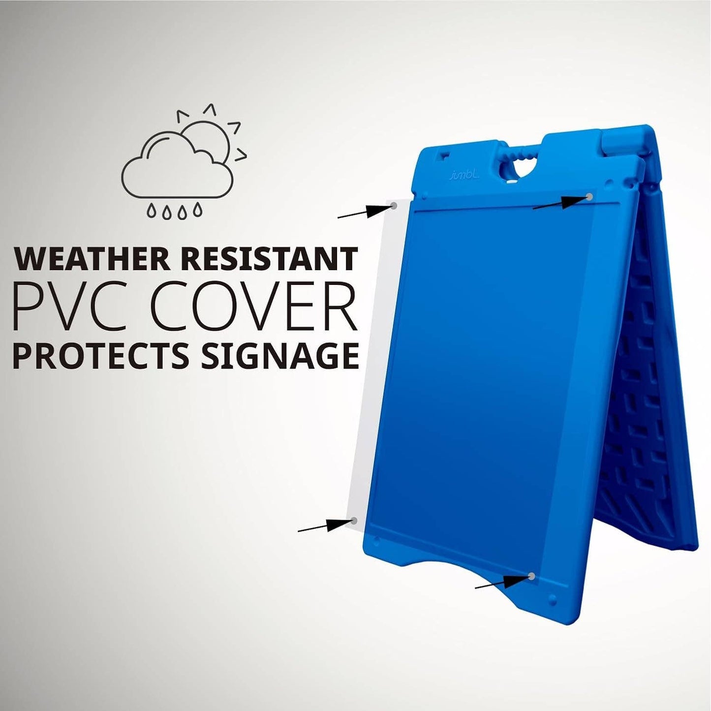 A-Frame Outdoor Sandwich Signboard 28x22" with PVC Cover