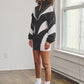 Nylon & mesh contrast track suit top & mini skirt set