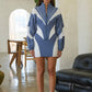 Nylon & mesh contrast track suit top & mini skirt set
