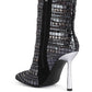 Extravagance Mirror Embellished Stiletto Boots