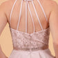Sequin and Rhinestone Bodice Satin /w Side Pockets Short Homecoming Dress GLGS1603