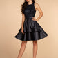 Sequin and Rhinestone Bodice Satin /w Side Pockets Short Homecoming Dress GLGS1603