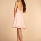 Ruched Strapless Sweetheart Chiffon Short Homecoming Dress GLGS1637